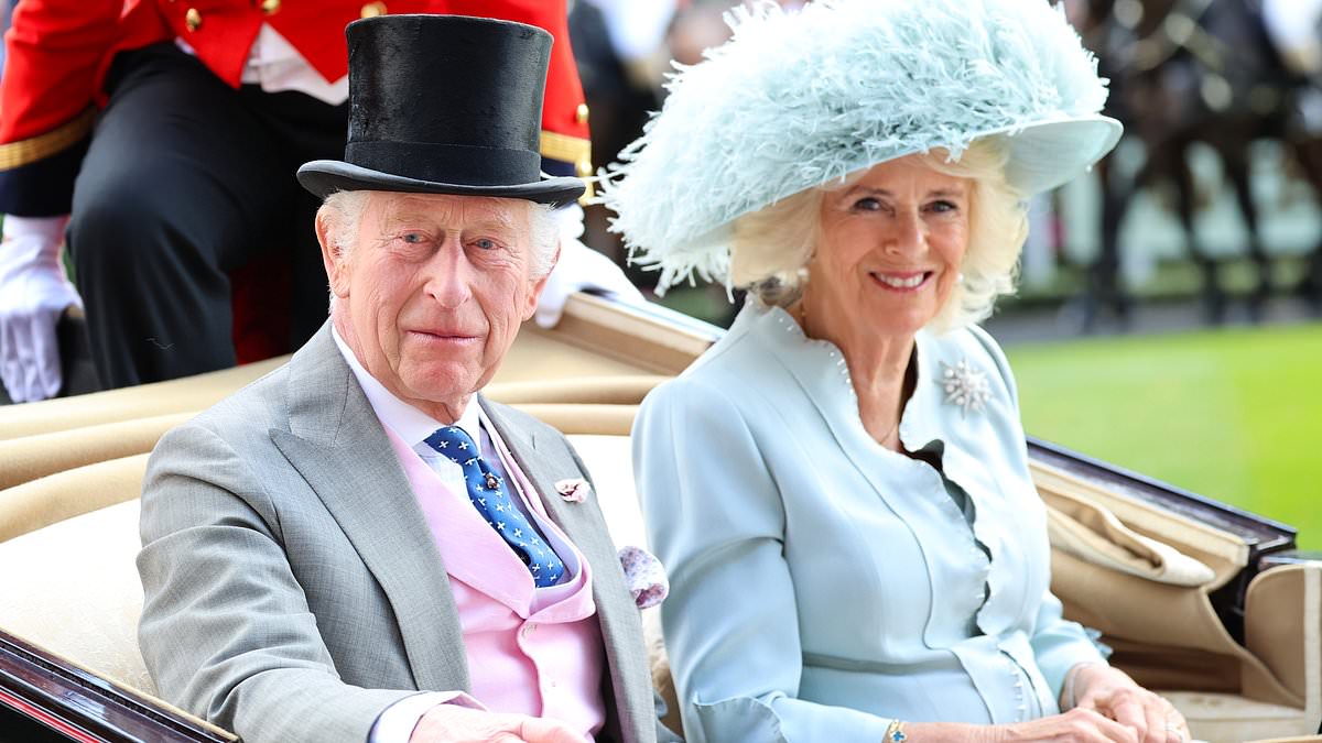 Royal Ascot Fashion and Regal Elegance: King Charles and Queen Camilla Lead Carriage Procession